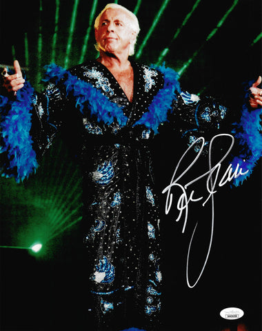 RIC FLAIR AUTOGRAPHED SIGNED 11X14 PHOTO JSA STOCK #203588
