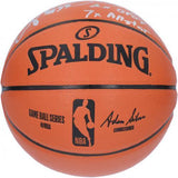 Alonzo Mourning Miami Heat Signed Indoor/Outdoor Basketball with Multiple Inscs