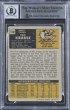 Vikings Paul Krause "HOF 98" Signed 1971 Topps #158 Card Auto 10! BAS Slabbed
