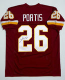 Clinton Portis Autographed Maroon Pro Style Jersey- JSA W