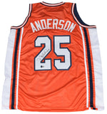 NICK ANDERSON AUTOGRAPHED ILLINOIS ILLINI #25 BASKETBALL JERSEY BECKETT