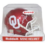 Roy Williams Autographed/Signed Oklahoma Sooners Mini Helmet Beckett 43059