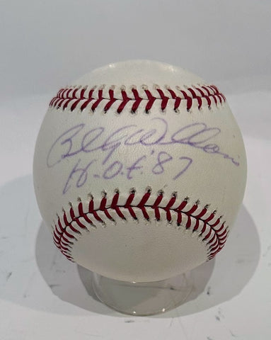 Billy Williams Autographed & Inscribed "HOF 87" Official MLB Baseball -- JSA COA