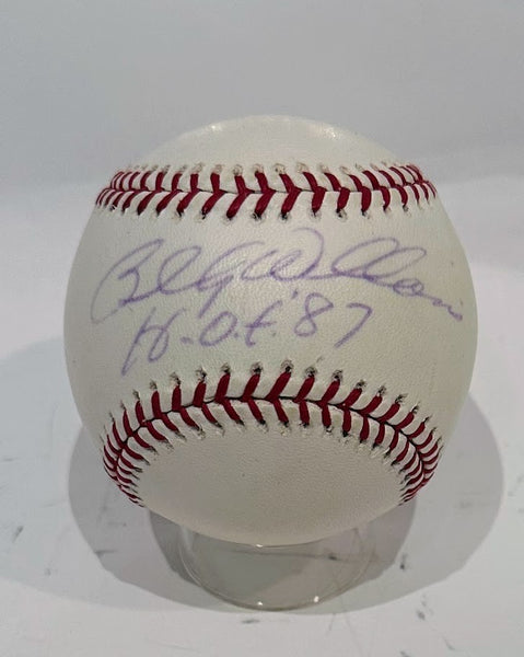 Billy Williams Autographed & Inscribed "HOF 87" Official MLB Baseball -- JSA COA
