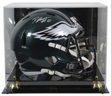 Eagles D'Andre Swift Authentic Signed Full Size Speed Rep Helmet w/ Case BAS Wit