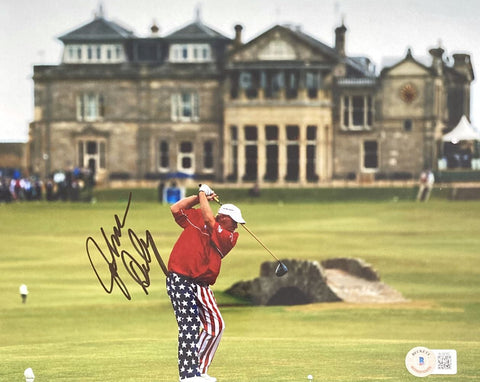 John Daly Signed 8x10 PGA St. Andrews Swilcan Bridge Photo BAS