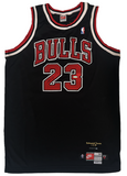 Michael Jordan Autographed Chicago Bulls Retirement Ed. Black Nike Jersey UDA