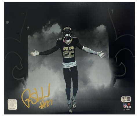 Rashid Shaheed Autographed Saints "Introduction" 11" x 14" Photo Beckett