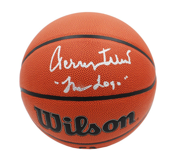 Jerry West Signed Los Angeles Lakers Wilson NBA Basketball with "The Logo"