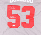 Hector Santiago Signed Chicago White Sox Throwback Jersey Inscribd Bulldog (JSA)