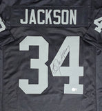 Oakland Raiders Legend BO JACKSON Signed Custom Replica Black Jersey AUTO - BAS