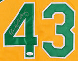 Dennis Eckersley Signed Yellow Athletics Jersey (JSA COA) 1992 MVP & Cy Young