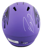 Ravens Ray Lewis Authentic Signed Rave Full Size Speed Rep Helmet BAS Witnessed