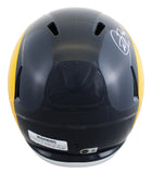 Rams (4) Bruce, Warner +2 Signed 81-99 TB F/S Speed Rep Helmet W/ Case BAS Wit