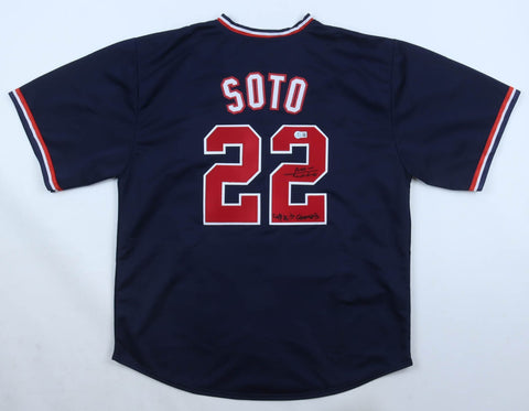 Juan Soto Signed Washington Nationals Jersey Inscribed "2019 WS Champs"/ Beckett