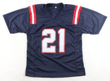 Jaylinn Hawkins Signed New England Patriots Jersey (Beckett) Defensive Back