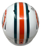 De'Von Achane Signed Miami Dolphins Full Size T/B Replica Speed Helmet BAS