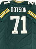 Packers SB 31 Champ SANTANA DOTSON Signed Custom Replica Green Jersey AUTO - BAS