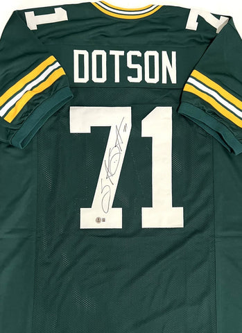 Packers SB 31 Champ SANTANA DOTSON Signed Custom Replica Green Jersey AUTO - BAS