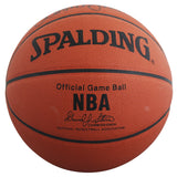 Lakers Magic Johnson & Kareem Abdul-Jabbar Signed Basketball BAS Wit #5W053812
