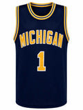 Trey McKenney Signed Navy Custom College Basketball Jersey - (SCHWARTZ COA)