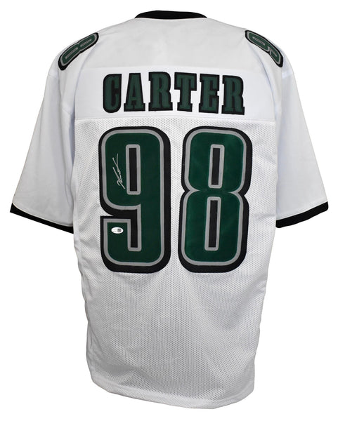 Jalen Carter Eagles Autographed/Signed Custom Football Jersey JSA 207538