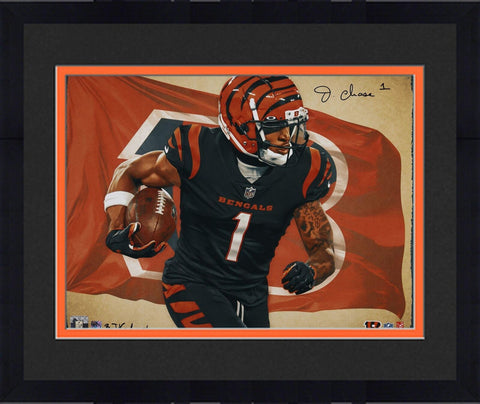 FRMD Ja'Marr Chase Bengals Signed 16x20 Photo-Signed by Brian Konnick-LE 25