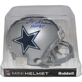 Roger Staubach Signed Dallas Cowboys Mini Helmet VSR4 HOF Beckett 43275