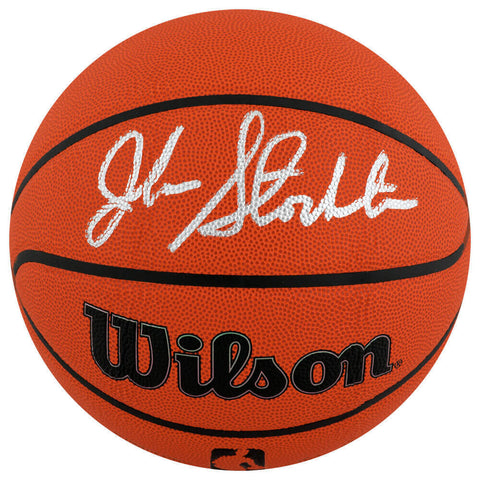 John Stockton Signed Wilson Indoor/Outdoor NBA Basketball -(SCHWARTZ SPORTS COA)