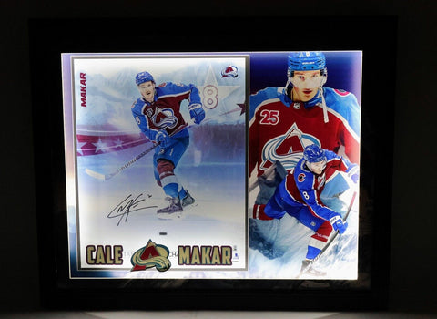 Cale Makar Autographed 16x20 Spotlight Photo Lighted Shadowbox Fanatics COA