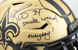 Ricky Williams Signed Saints F/S Rave SpeedFlex Helmet SWED - Beckett W Holo
