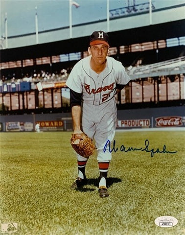 Milw Braves WARREN SPAHN (d) Signed 8X10 Photo #3 AUTO