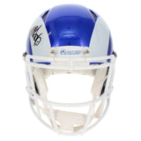 Myles Garrett Autographed Rams White Alt. Fearsome Authentic Helmet Beckett