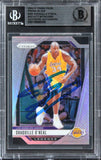 Lakers Shaquille O'Neal Signed 2024 Panini Prizm Silver #290 Card BAS Slabbed