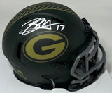 Packers Kicker BRANDON McMANUS Signed 2025 SALUTE Riddell Mini Helmet AUTO - JSA