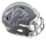 Lions Jameson Williams Authentic Signed Slate Speed Mini Helmet BAS Witnessed