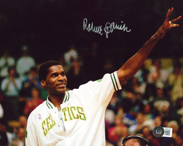 Celtics Robert Parish Authentic Signed 8x10 Horizontal Photo BAS #BJ054718