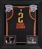 Shai Gilgeous-Alexander Signed Black Nike Swingman Framed Jersey PSA #AP56132