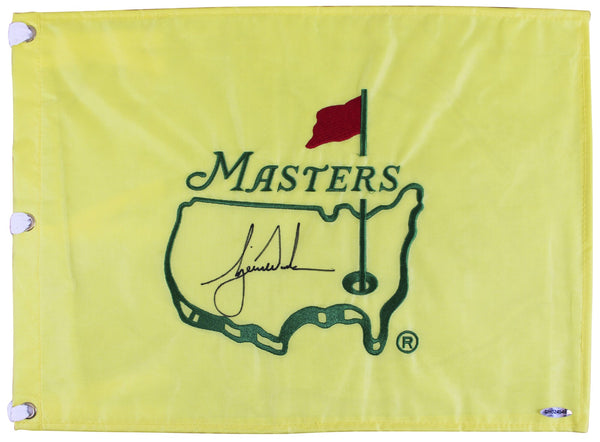 Tiger Woods Authentic Signed Masters Pin Flag Autographed UDA #SHO24546