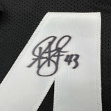 Autographed/Signed Troy Polamalu Pittsburgh Retro Black Football Jersey JSA COA
