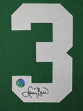 FRAMED BOSTON CELTICS LARRY BIRD AUTOGRAPHED SIGNED JERSEY LARRY BIRD HOLO