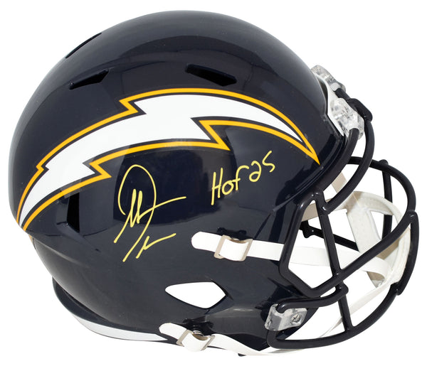ANTONIO GATES SIGNED SAN DIEGO CHARGERS NAVY FULL SIZE SPEED HELMET W/ HOF 25