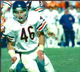 Doug Plank Signed Chicago Bears Logo Football Inscribed "46 Defense" (Schwartz)