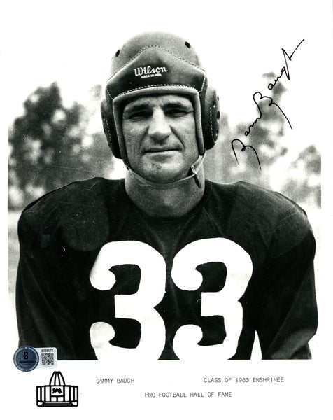 Sammy Baugh Autographed/Signed Washington Redskins 8x10 Photo Beckett 56649