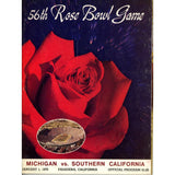 Unautographed Magazine USC Trojans vs Michigan 1970 Rose Bowl Program 58444