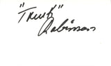 Truck Robinson Autographed New York Knicks Index Card Beckett 45306