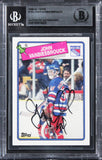 Rangers John Vanbiesbrouck Authentic Signed 1988 Topps #102 Card BAS Slabbed 2