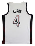 Warriors Stephen Curry Authentic Signed Team USA White Nike Swingman Jersey BAS