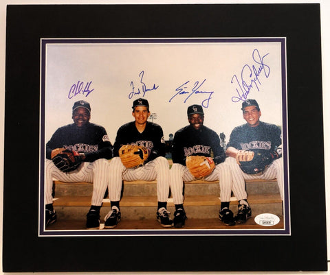 Rockies 8x10 Photo JSA COA signed by Charlie Hayes, Eric Young Sr., etc.
