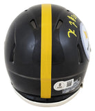 Steelers Kaleb Johnson Authentic Signed Speed Mini Helmet W/ Case BAS Witnessed